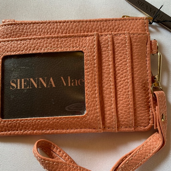 NWT! Sienna Mac Peach Card Holder Wristlet and Keychain! - Picture 3 of 5